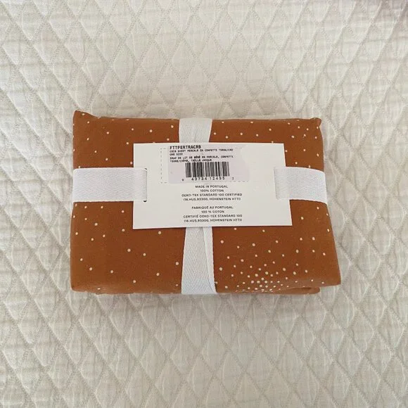 NWT Parachute Percale Crib Sheet in Terra Confetti - Picture 5 of 5